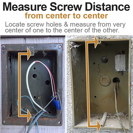 Measure Screw Distance for Doorbell Covers