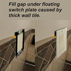 Fill Gap Under Floating Switch Plate