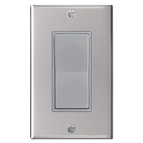 Gray Switch - Polished Stainless Cover
