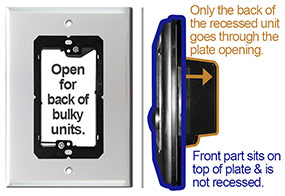 Intercom Covers for Recessed Ring Doorbell Models