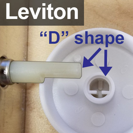 Replacing a Round Leviton Knob