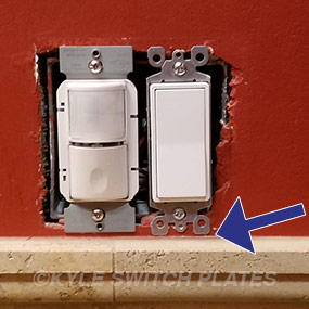 Short Switch Plates Tile Too Close To Switch
