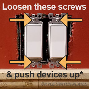Loosen Screws Push Devices Away from Tile