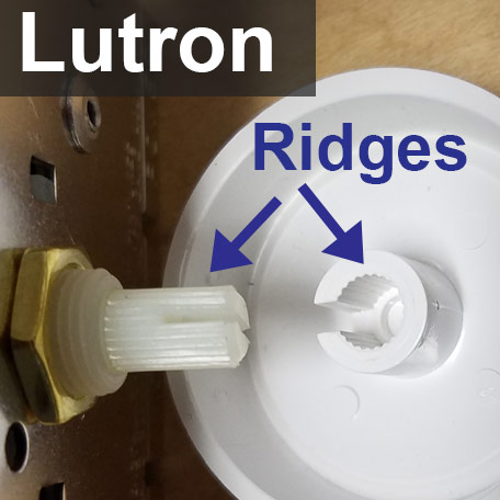 Replacing Round Lutron Dimming Knobs