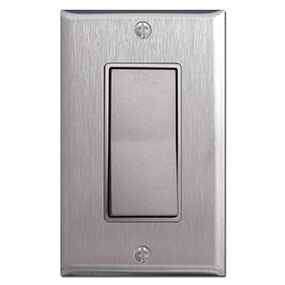 Metal Light Plates Beauteous Stainless Steel Light Switch Plates Outlet Covers Rocker Switchplate Inspiration Metal Light Plates Extraordinary Stainless Steel Light Switch Plates Outlet Covers Rocker Switchplate Review