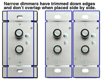 Trimmed Push Button Dimmers