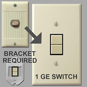 Mount Single GE Switch in Strap