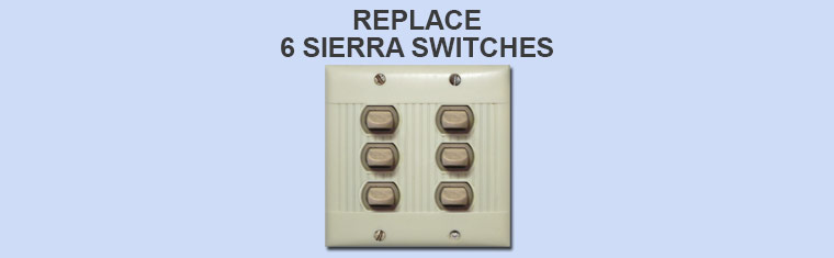 Replace 6 Sierra Switches in Single Plate