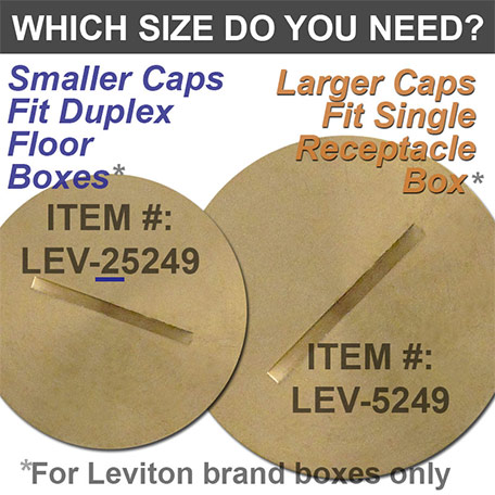 Replacement Floor Box Cap Sizes