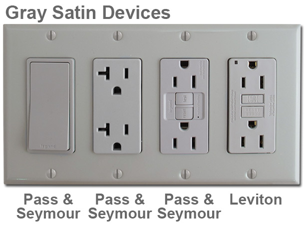 Satin Gray Electrical Outlets & Switches