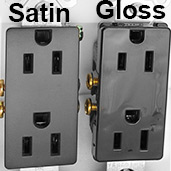 Satin vs Gloss Electrical Outlets