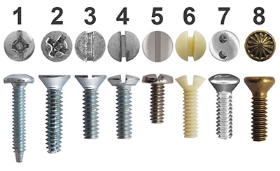 Electrical Switch Plate Screws - Types & Sizes