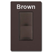 Screwless Brown Light Switchplate