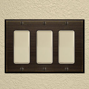 Metal Switch Plates for Uneven Walls