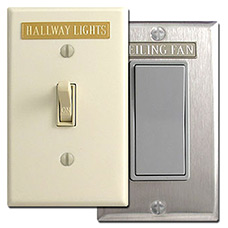 Custom Labels for Light Switches