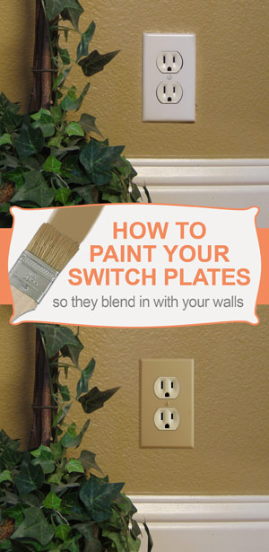 How to Paint Light Switch Plates