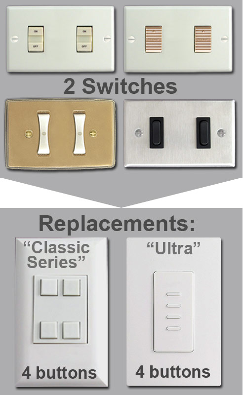 Replacing 2 Broken Switches with Touchplate