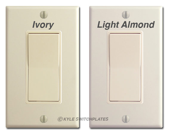 Ivory Switch Plate, Ivory Outlet Covers, Rocker Light Switch Plates