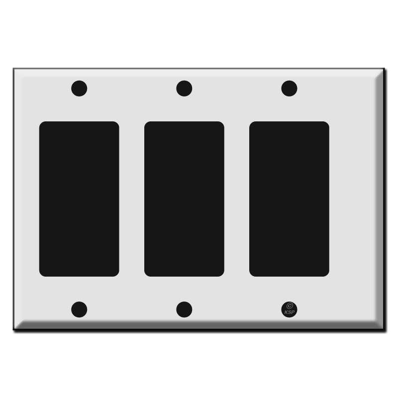 Buy half narrow 3 Decora rocker switch plate cover