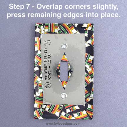 DIY Decoupage Switch Plates Step by Step Instructions