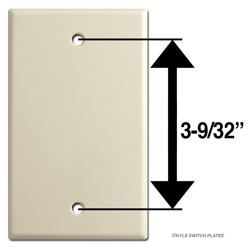 10 x 8 Flat Panel Wall Plate Cover for Large Hole - Corner Screws