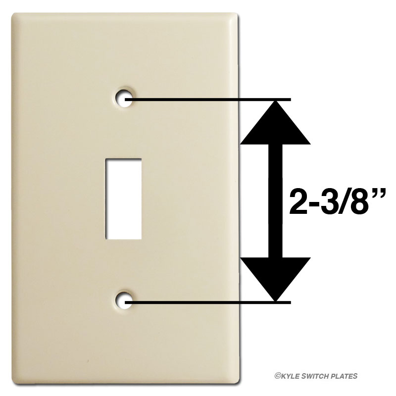 Box mount screw placement and spacing on toggle switchplate