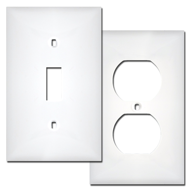 Buy plastic switch plates and outlet covers 1 - 4 gang