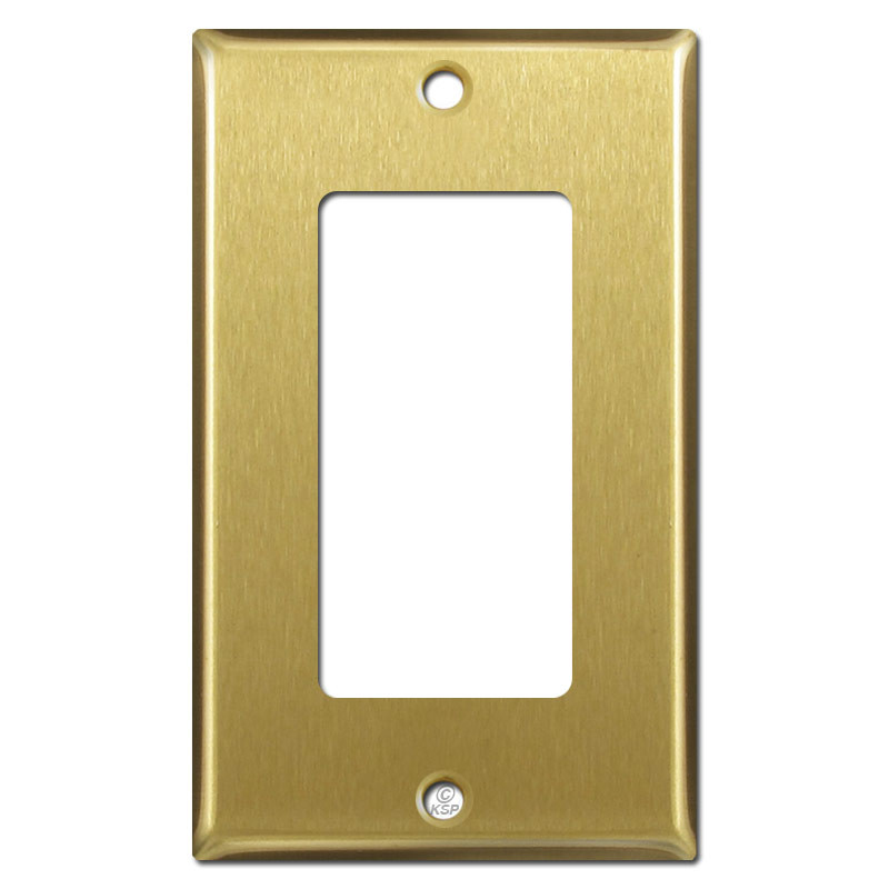1 Decora GFCI Switch Plate Covers Satin Brass Kyle Switch Plates