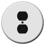 round duplex outlet cover wall plates white