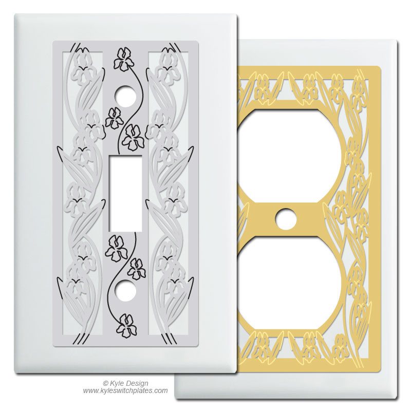 Light Switch Covers Home Decor Outlet White Flowers