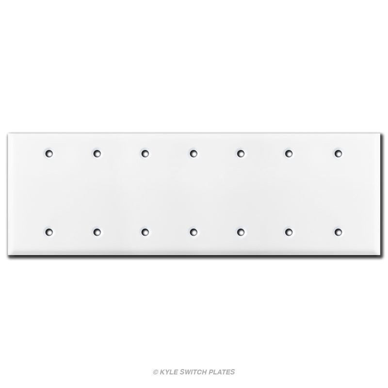 7 Blank Light Switch Plate Cover White Kyle Switch Plates