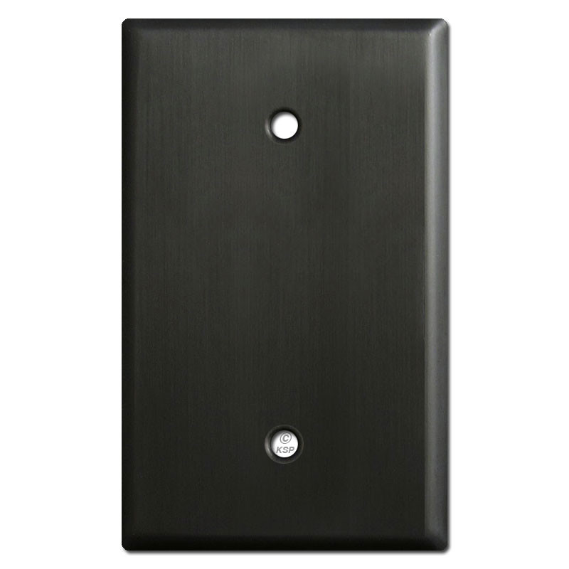 Oversized 1 Blank Light Switch Covers Dark Bronze