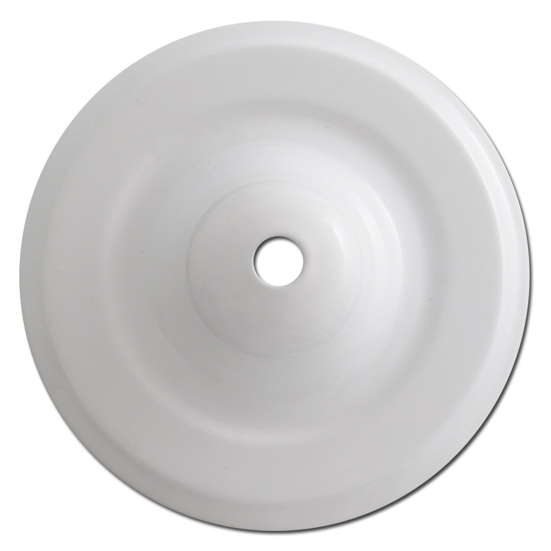Deep Round Ceiling Blank Outlet Center Hole Wall Plate White