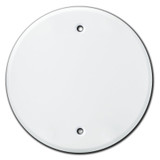 Round Blank Ceiling Outlet Wall Plate Covers for 4 Inch Electrical Box