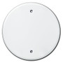 Round Blank Ceiling Outlet Cover for 4'' Electrical Box - White