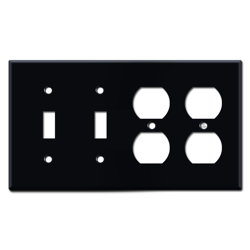 2 Toggle 2 Duplex Outlet 4 Gang Light Switch Covers