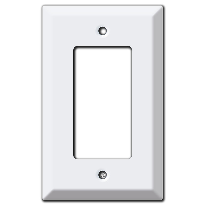 Deeper Single GFCI Decora Rocker Switch Wall Plate Covers White