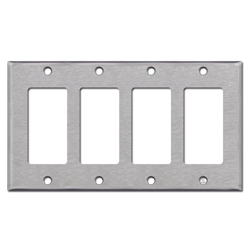 Rocker Light Switch >> 4 Gang Rocker Light Switch Plates Spec Grade Stainless Steel Rocker Light Switch >> 4 Gang Rocker Light Switch Plates Spec Grade Stainless Steel