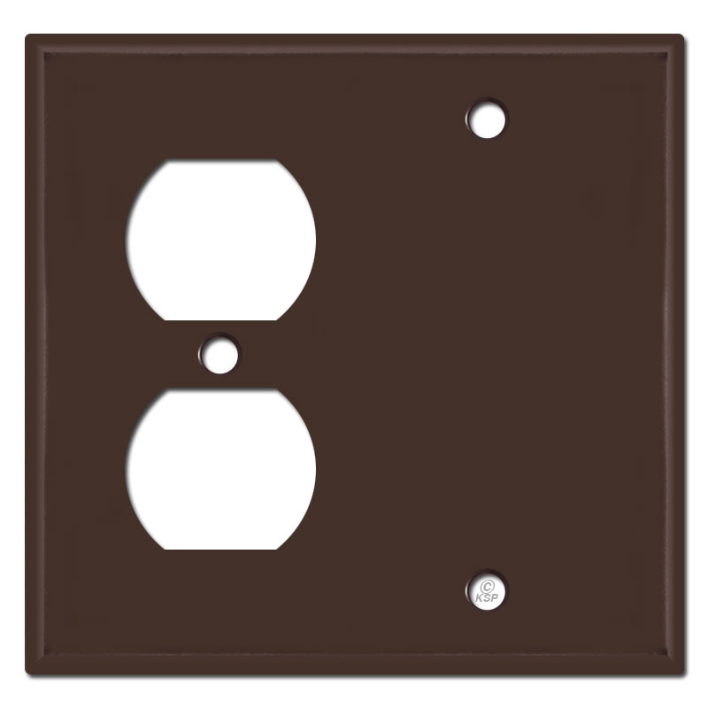 Wall Outlet Blank Cover Plates Brown
