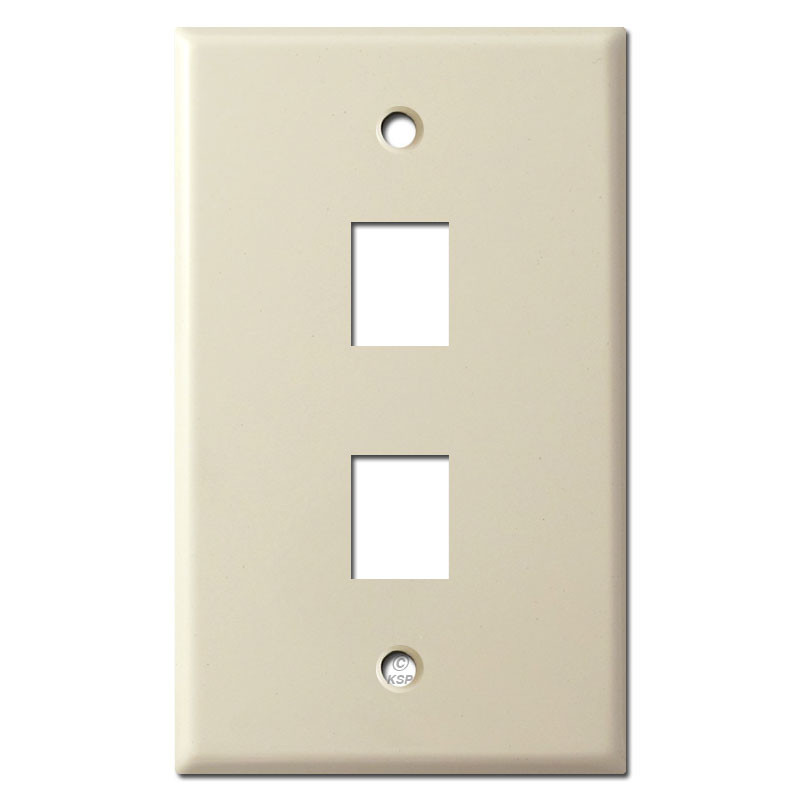 2 Phone Jack Wall Plates Ivory Kyle Switch Plates