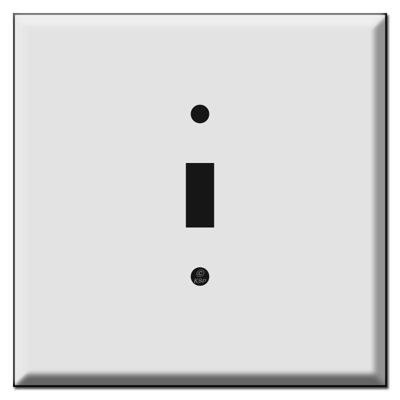 Oversized Double Gang Centered Single Toggle Cover Plates