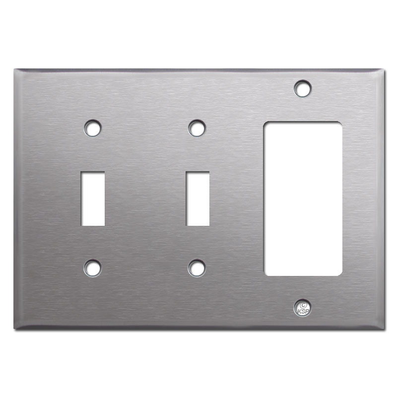 decora wall plates hdmi 3gang 2toggle 1decora switch plate satin stainless steel decora wall plates hdmi 3gang 2toggle 1decora switch plate satin stainless steel