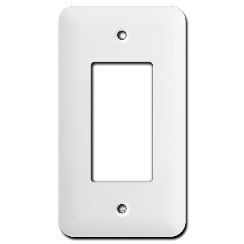 Long Single Decora Switch Plates White Kyle Switch Plates