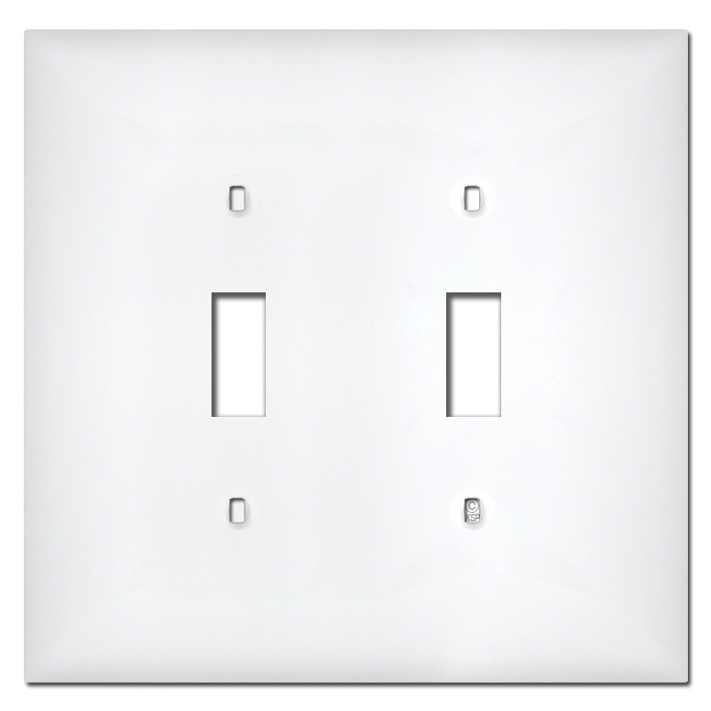 Plastic Light Covers >> Midway 2 Gang Toggle Plastic Light Switch Covers White Plastic Light Covers >> Midway 2 Gang Toggle Plastic Light Switch Covers White