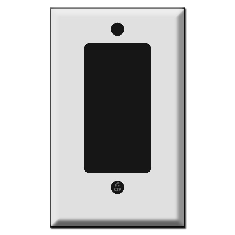 Short Trimmed Rocker Switch Plates For Decora Device Or GFCI Outlet
