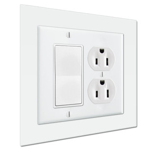 Jumbo 6 X 6 Light Switch Wall Plate Expander To Extend Cover Size