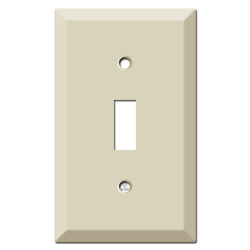 Deep Raised 1 Toggle Light Switch Cover Ivory