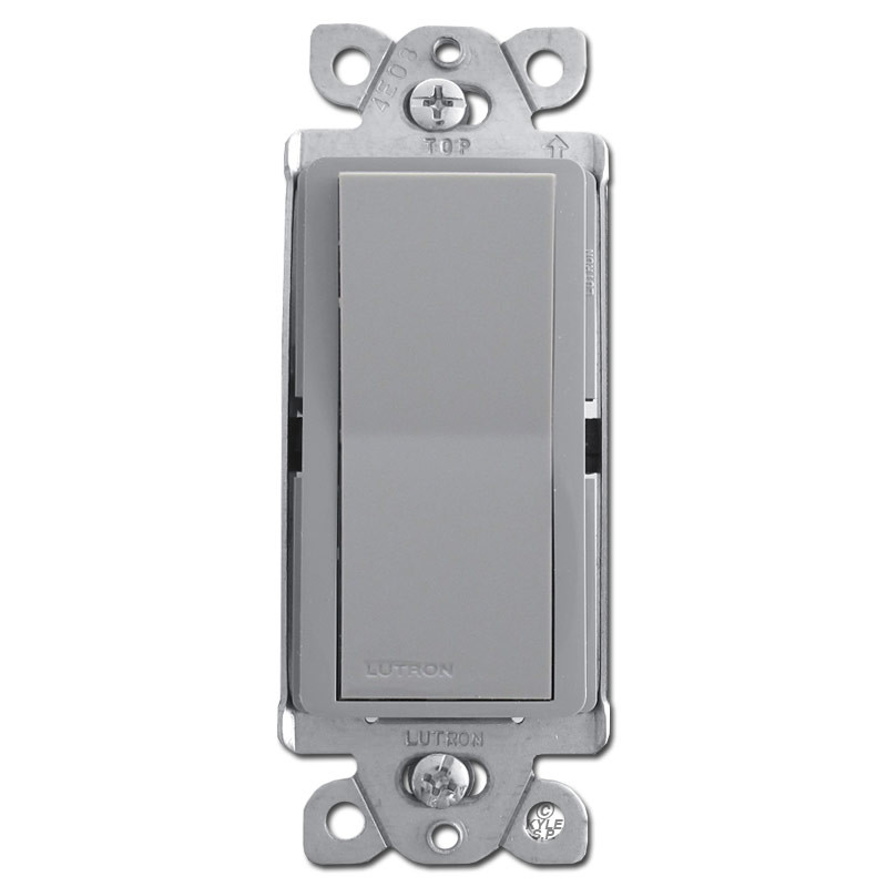 Designer paddle style rocker switch gray kyle