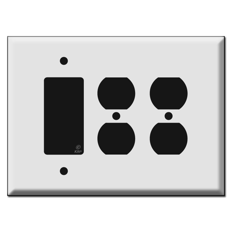 Oversized 2 Duplex Outlet 1 Decora Rocker Switch Outlet Covers