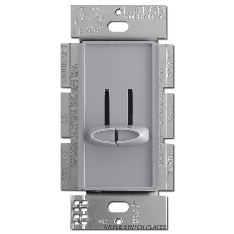 Double Dimmer Switch Controller Gray Lutron Kyle Switch Plates